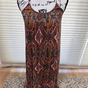 Paisley Print Maxi Dress